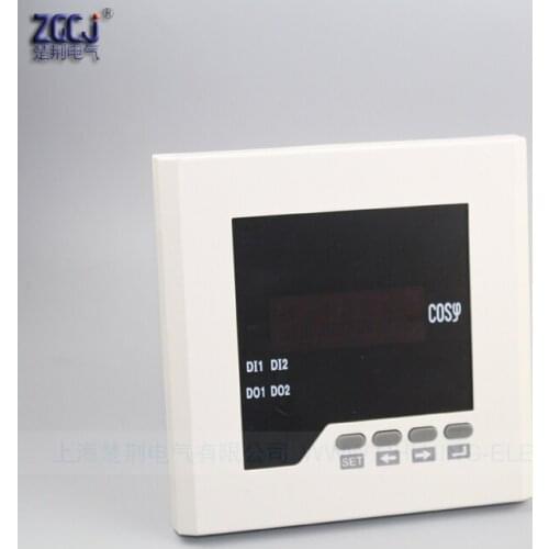 120*120*80mm CJ-3H21 3 phase digital power factor meter AC 380V 5A C0.500-1-L0.500 power factor instrument COS meter