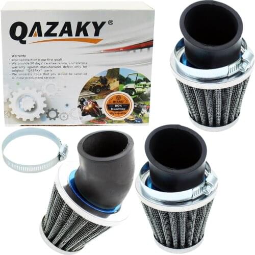 3Pcs 42mm Air Filter 125cc-150cc 200cc 250cc Motorcycle ATV Quad Scooter Go Kart Moped Dirt Pocket Mini Super Bike GY6 PZ24 PZ30