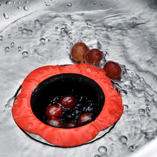 4Pcs/1Set Silicone Sink Sewer Kitchen Filter Cover Bathroom Anti Clogging Cover Sink Colander Sewer Hair Filter Strainer