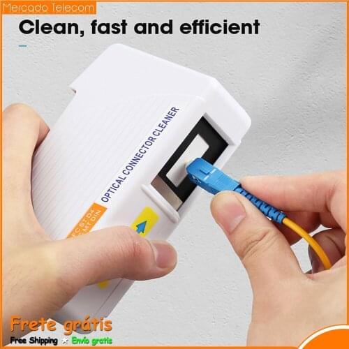 Fiber end face cleaning box fiber wiping tool pigtail cleaner cassette fiber cleaner, Over550 times SC/LC/FC/ST FTTH