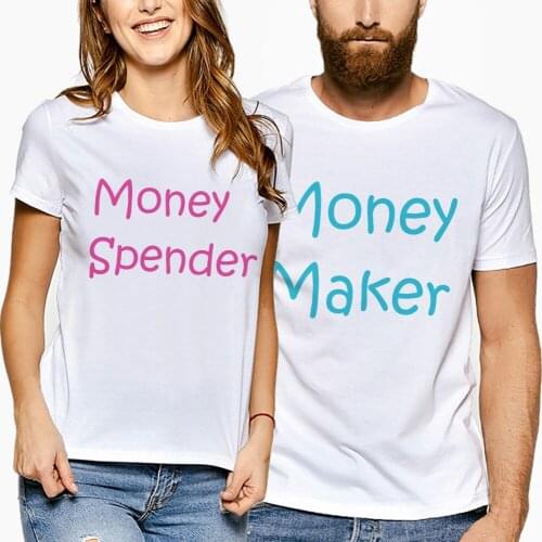 Summer Short Sleeve Cotton T Shirts Women Men Tops Casual Creative Letter Print Couple Clothes Matching Lovers Unisex T-Shirt