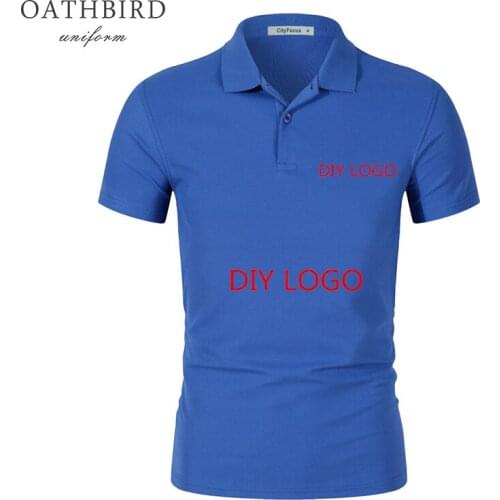 Customized DIY LOGO Men Women Slim-Fit Quick-Dry Golf Short Sleeve Sport Polo Shirt