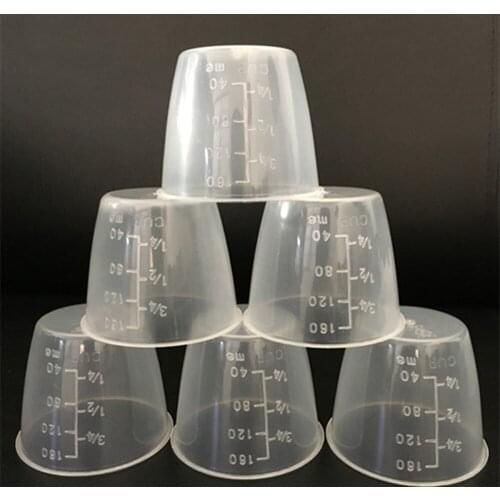 10 Pcs Food Grade Plastic Rice Measuring Cup Rice Cooker Measurement Tools for Dry and Liquid Ingredients (160ml)