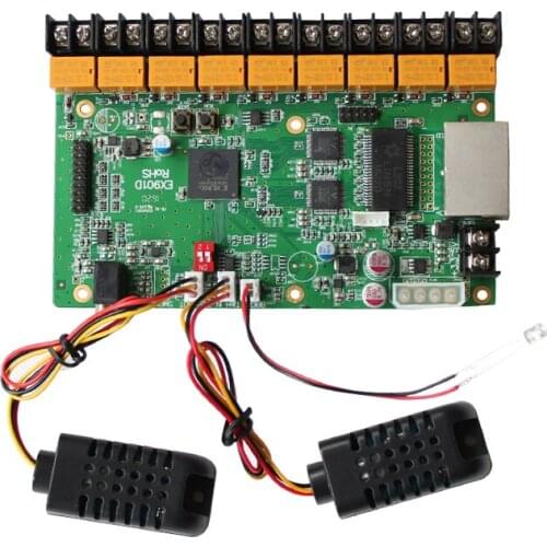 EX902 linsn multi-function card detect led display temperature humidity support brightness adjustment automatically