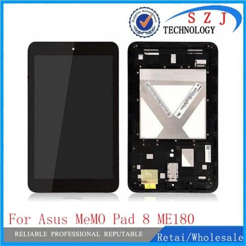 New 8'' inch tablet For Asus MeMO Pad 8 ME180 ME180A digitizer touch screen with lcd display assembly Frame Free shipping
