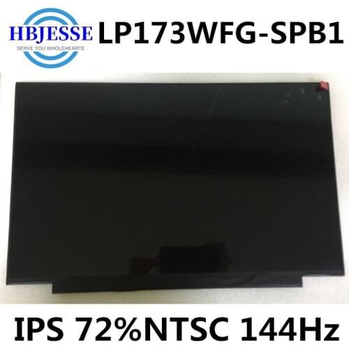 Original 17.3'' Matte Screen Display Panel Matrix Exact Model LP173WFG-SPB1 IPS 72%NTSC 144Hz FHD 1920x1080 eDP 40 pins