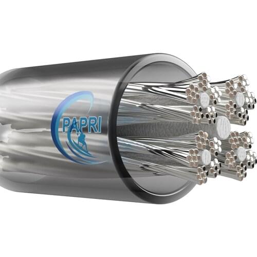 PAPRI Newest GXM-02 99.99999% 7N Single crystal copper Silver plated Headphone Cable Signal Cable Audio Wire Amplifier Aux AWG21