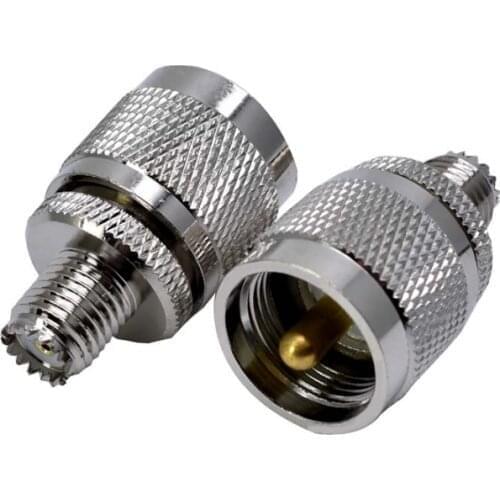10 PCS New UHF male PL259 PL-259 to Mini UHF Female Jack RF Adapter Connector Wholesale