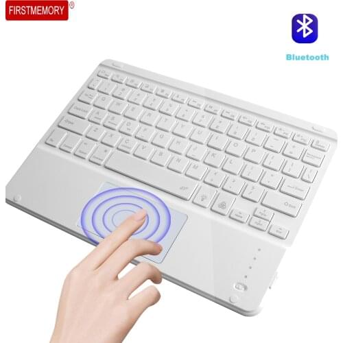 Mini Wireless Keyboard Portable Ultra Thin Bluetooth Keyboard LED Backlight Office Touch Tablet Keypad For ipad Phone Laptop PC
