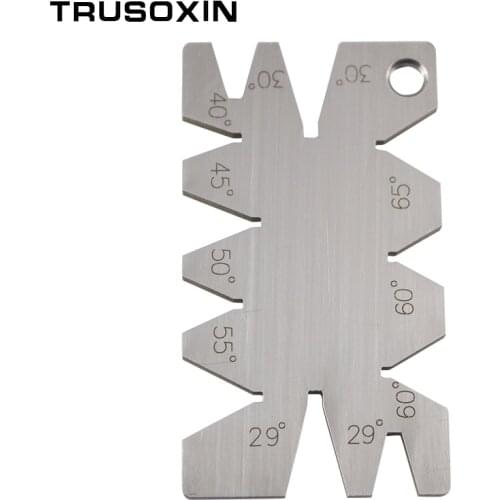 Welding Tools Stainless Steel Screw Thread Cutting Angle Gage Gauge Measuring Tool Welding Inspection Ruler