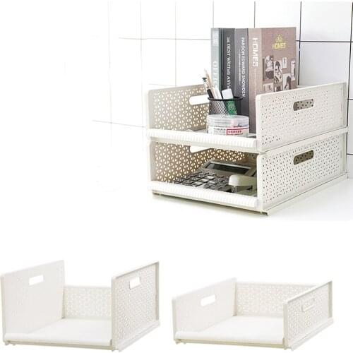 Drawer Type Clothes Storage Rack Wardrobe Storage Basket Sundries Shelf Holder Space Saver For Kitchen Bedroom Organizer