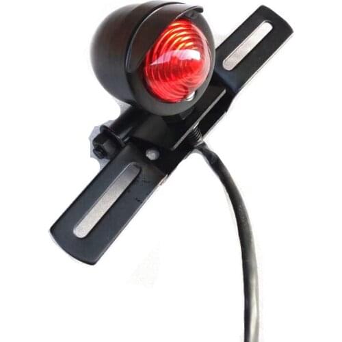 Motorcycle Black Tail Brake Light License Plate For Harley Yamaha Kawasaki Suzuki Honda Chopper Ducati KTN Dirt bike