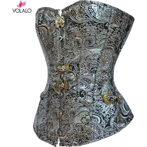 VOLALO Women Steampunk Corsets Harness Belt Corsets And Bustiers Lingerie Sexy Hot 2019 New Style Ladies Waist Trainers