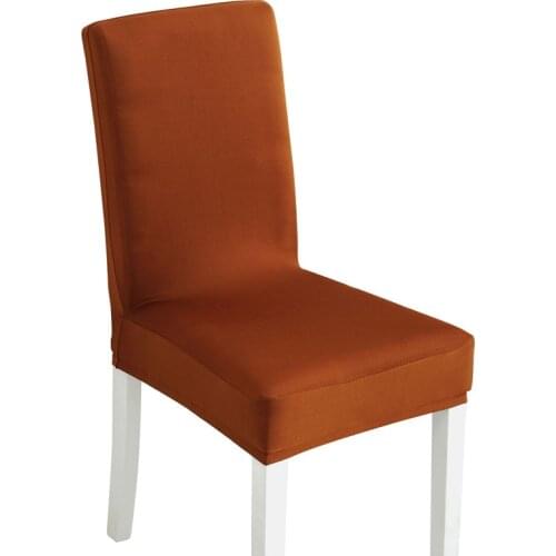 1/2/4/6 Pcs Jacquard Plain Dining Chair Cover Spandex Elastic Chair Slipcover Case Stretch Chair Cover for Wedding Hotel Banquet