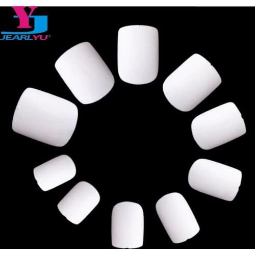 1 Bag Fashion Short Fake False Nail Tips Para Unhas de Gel 500 pcs+100 Beauty Acrylic Full Artificial White Round Faux Ongles