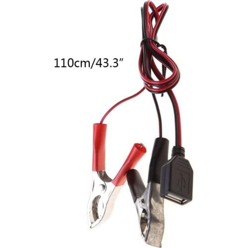 1Pc USB 2.0 Male Female Alligator Clips Crocodile Wire USB Tester Detector DC Voltmeter Ammeter Capacity Power Supply Cable