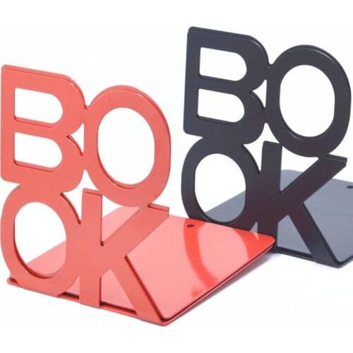 100 pieces (50 pair) Fashion 'BOOK" Tablet Tablature Bookend Metal Book Stand Book Support Holder Desk Stands For Books