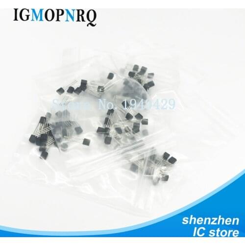 18valuesX10pcs=180pcs 2N2222 S9012 S9013 S9014 A1015 C1815 S8050 S8550 TO-92 Transistor Assorted Kit