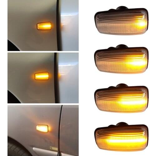 2pcs LED Dynamic Turn Signal Light Side Marker For Citroen Berlingo Jumpy Saxo Xantia ZX Peugeot 106 36 406 806 EXPERT PARTNER