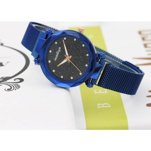 2019 Hot Fashion Starry Sky Magnetic Womens Quartz Watches Diamonds Watch For Women Stainless Steel Bracelet Ladies Wristwatches