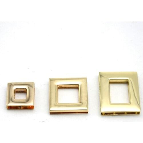 30 pcs high quality Gold Rectangle Alloying Grommet Eyelet