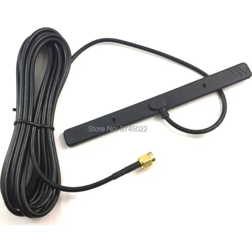 5pcs 3G Antenna Gsm Gprs Patch Antena 8DBI With Sma Connector 3M RG174 Cable "T" Shape