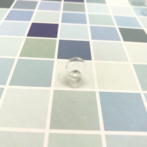 5pcs/lot 12mm transparent with hole round bottles vial glass ball globes necklace pendants handmade essential oil jewelry beads