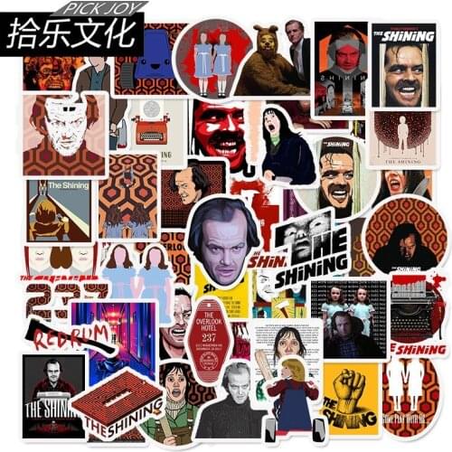 50pcs Thriller The Shinning Stickers Boy Bedroom Wall Decals Guitar Cup Laptop Bicycle Car Luggage Suitcase Graffiti Sticker