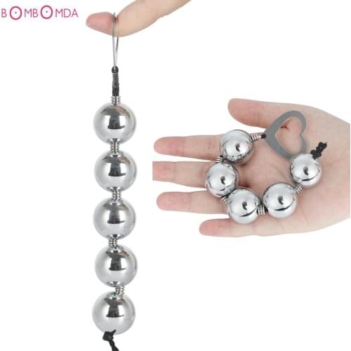 Anal Balls Stainless Steel Beads Anal Dildo Anal Metal Kegel Ball Vagina Ben Wa Beads Butt Plug Sex Toys For Women / Men / Gay