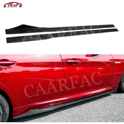 Carbon fiber / Forged Carbon Material Side Skirts for Alfa Romeo Giulia Sedan 4 Door C Style