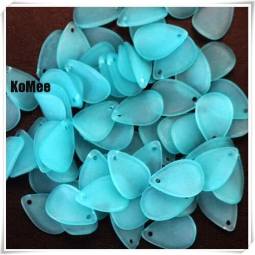 1000pcs/lot Acrylic Lily Frosted Flower Beads 12x17mm Dull Polish Petals Small Charms Fit DIY Handmade Accessories Fashion Beads