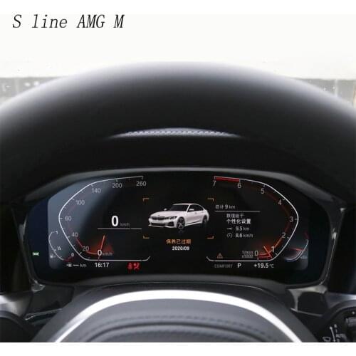 For BMW 3 Series G20 G28 Car Instrument Desk Dashboard Frame Cover Stickers Trim decoration styling Auto Interior Accessories