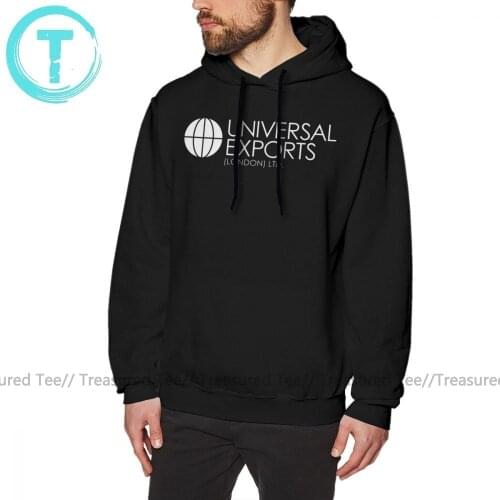 James Bond Hoodie James Bond Universal Exports London Ltd Hoodies Warm Cotton Pullover Hoodie Grey Mens Long Sleeve Hoodies