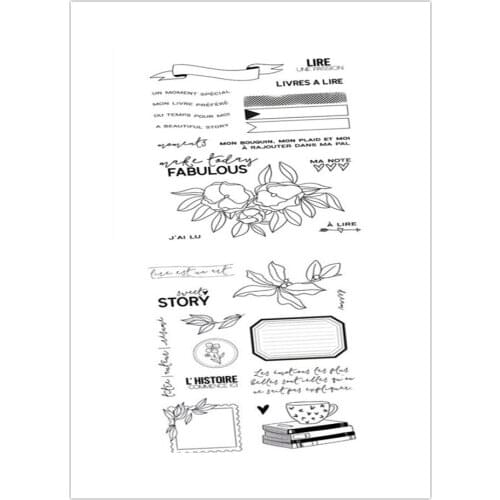 French Clear Stamp for Scrapbooking Transparent Silicone Rubber DIY Photo Album Decor 9897