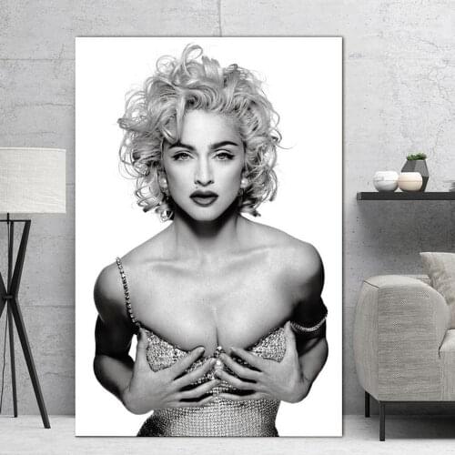 Canvas Poster Modern Madonna Ciccone Home Decor Print Actor Painting Wall Artwork Famous Singer Modular Picture For Living Room