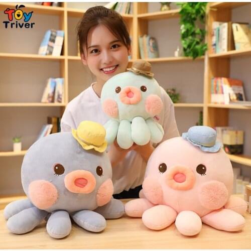 Kawaii Octopus Plush Toy Triver Stuffed Animals Doll Baby Kids Children Girls Boys Adults Toys Birthday Gift Room Home Decor