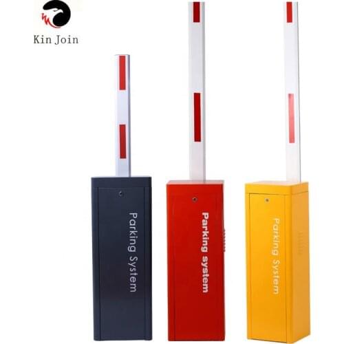 KinJoin High Durability Barrier Gate Rugged Boom Barrier System with 3-6m Folding Drop boom Arm Option