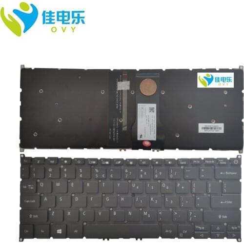 OVY backlight keyboard for Acer SP315-51 Spin 3 SP315-51-3684 US English version laptop KB black with Backlit ACM16P73U4