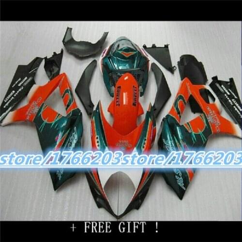 Fit ABS Injection fairings kit for SUZUKI K7 GSXR1000 GSXR 1000 07-08 SUZUKI GSXR1000 2007-2008 K7 multicolor bodywork