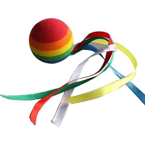 Colorful Ribbon Rainbow Ball Car-Styling Vehicle Antenna Topper Decoration