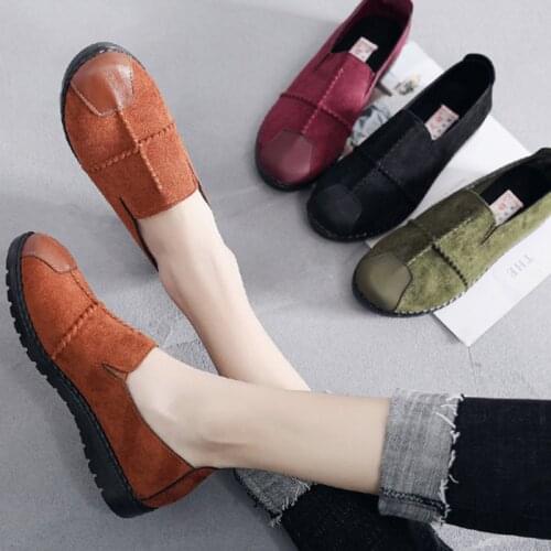 Plus Size 36-43 Women Flats shoes 2020 Loafers Candy Color Slip on Flat Shoes Comfortable Ladies shoes