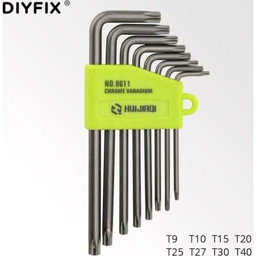 Hex Torx Key Star Wrench Screwdriver Set T5-T40 Hex 1.5-6.0mm for Macbook/Xbox one/PS4/HDD Household Repair Hand Tool Kit