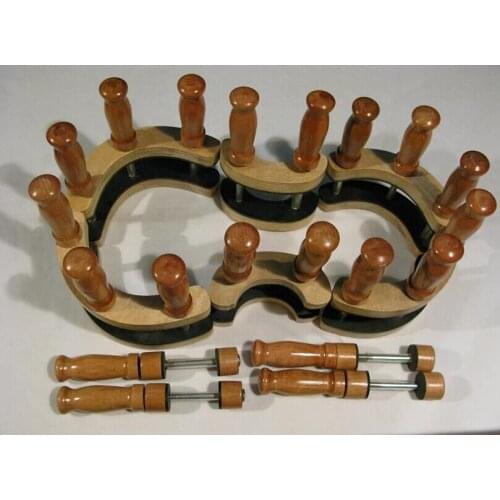 ONE set of violin making tools,violin glueing clamp,clips