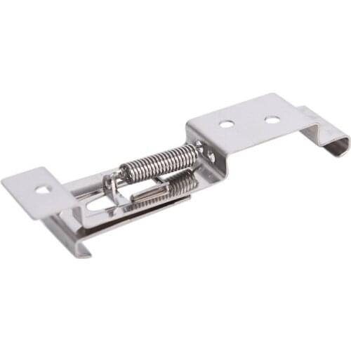 1pair Car License Plate Spring Loaded Stainless Steel Bracket cars Frame Holder Trailer Number Plate Clips