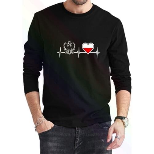 POLSKA Womens Patriotic T-Shirt 2021 Newest Summer Mens Long Sleeve Popular Tees Shirt Tops Novel Unisex