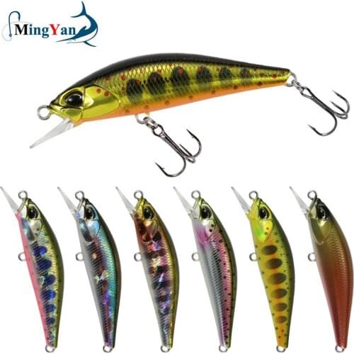 1pcs Japan Pesca Hard Fishing Lure 50mm 4g Sinking Minnow Wobbler Peche Artificial Crank Bait Bass Perch Pike Salmon Trout