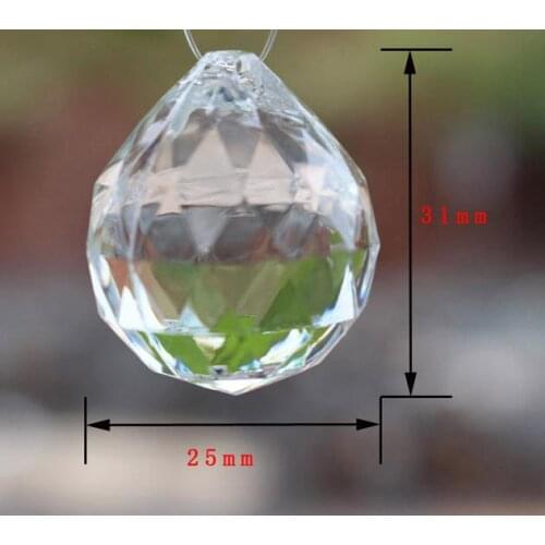 Large Size Clear Acrylic Crystal Loose Beads XMAS Tree Wedding Party DIY Decorative Bead Drape Garland Chandelier Tassel Screen