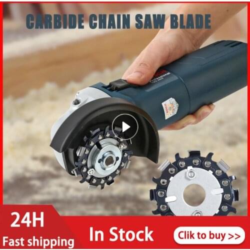 Wood Carving Cutting Disc For Angle Grinder Woodworking Chain Plate Arving Disc Angle Grinding 16mm 2.5 Inch Heavy Duty 2-in-1