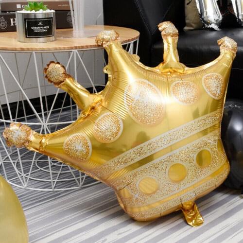 1pc Crown Balloon Garland Birthday Party Decor Kids Baby Shower Ballon Princess Gold Wedding Party Ballons Home Decoration