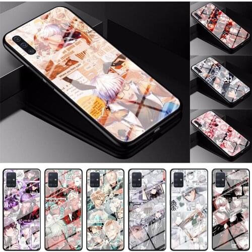 Glass Case For Samsung Galaxy A51 A71 5G A70 A50 A21s A31 A40 A30 A81 A91 A72 Tempered Phone Cover mammon obey me fanart